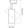 Светильник светодиодный для 1-фазного трека LIGHTSTAR VOLTA 228236